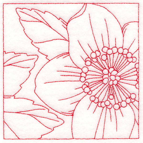 Festive Florals Quilting - Christmas Rose (Double Run) - Image 5