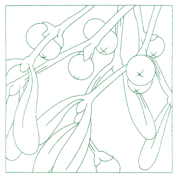 Festive Florals Quilting - Mistletoe (Double Run)