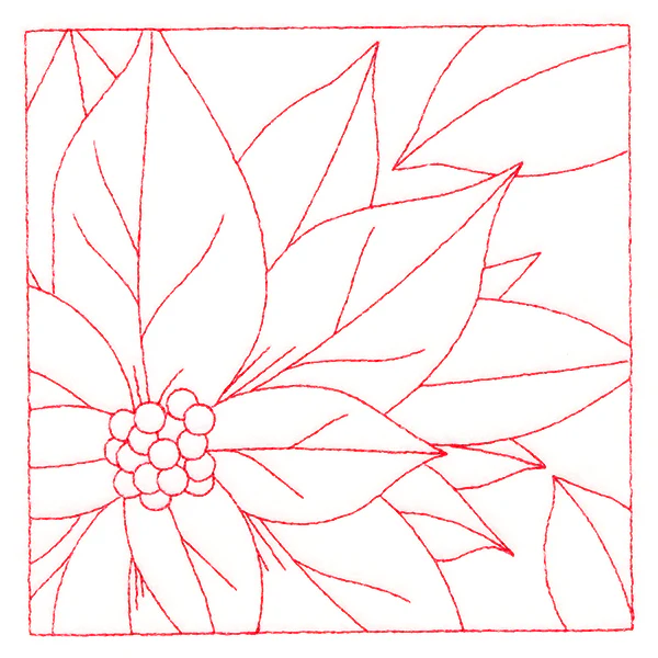 Festive Florals Quilting - Poinsettia (Double Run) - Image 4