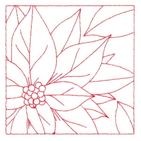 Festive Florals Quilting - Poinsettia (Double Run) - Image 5