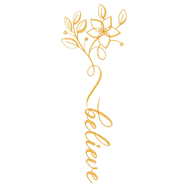 Festive Flourishes Calligraphy - Believe