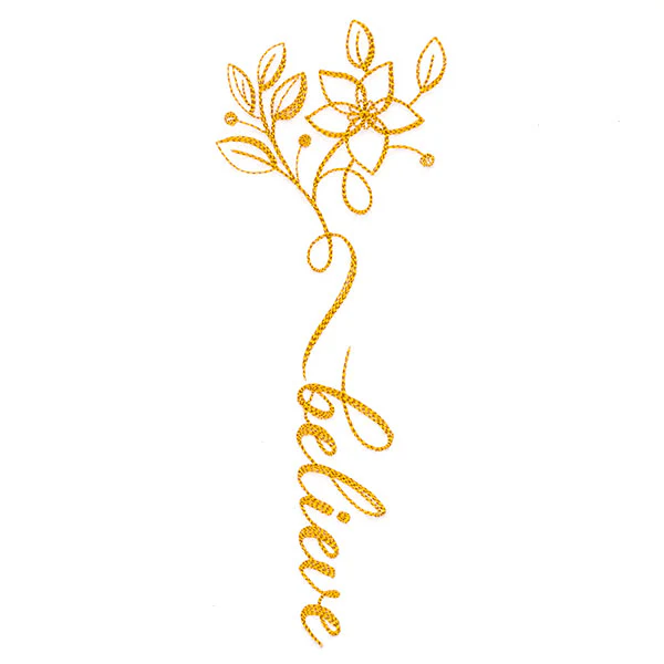 Festive Flourishes Calligraphy - Believe - Image 4