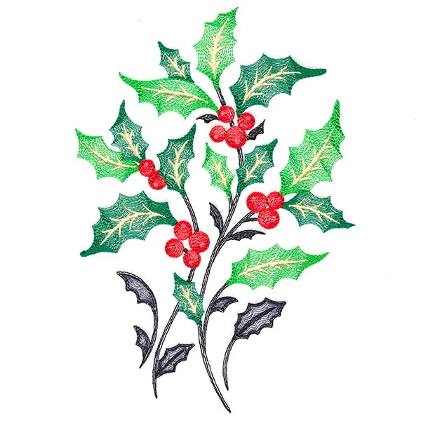 Festive Flourishing Bouquet - Holly - Image 3