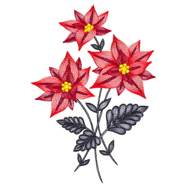 Festive Flourishing Bouquet - Poinsettia - Image 2