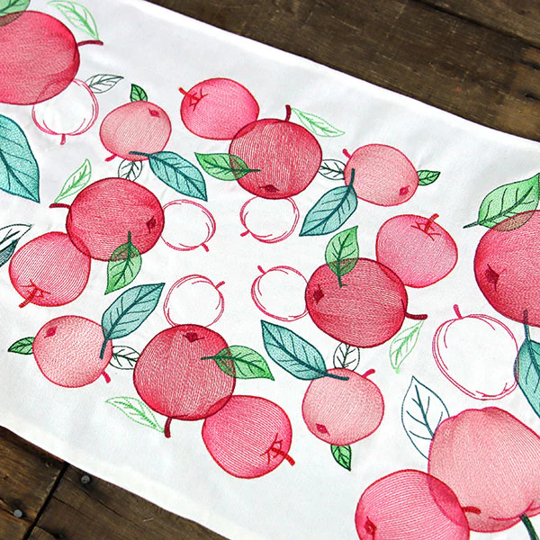Festive Harvest Apples Border - Image 2