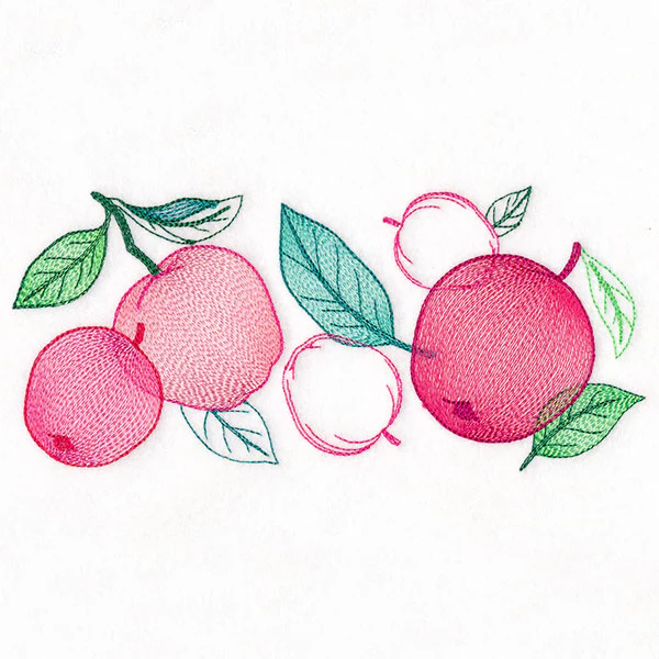 Festive Harvest Apples Border - Image 3