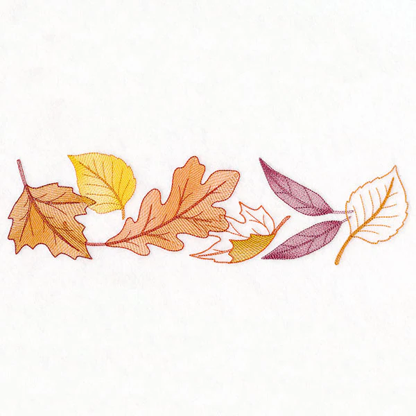 Festive Harvest Leaf Border