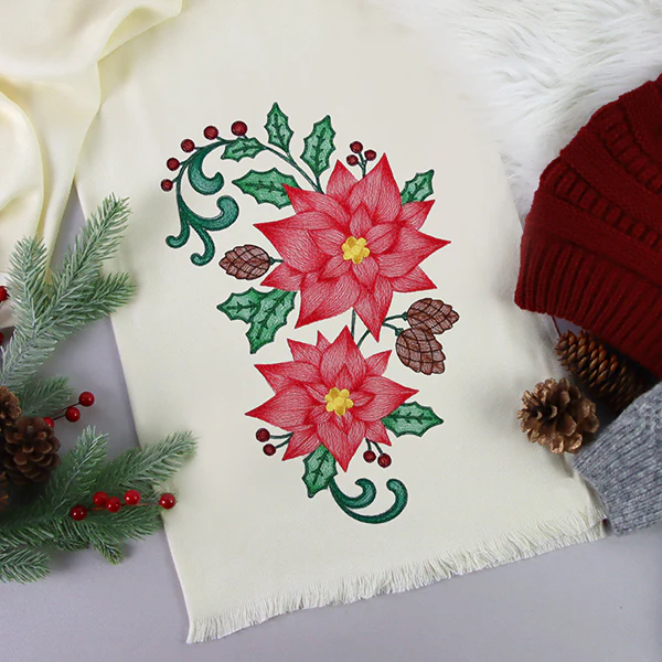Festive Poinsettia Bouquet
