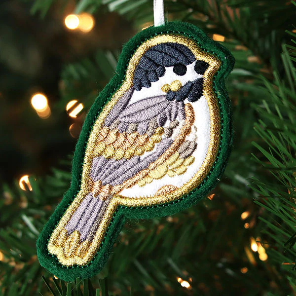 Festive Woodland Ornaments - Chickadee - Image 3