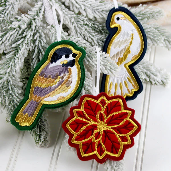 Festive Woodland Ornaments - Dove - Image 2