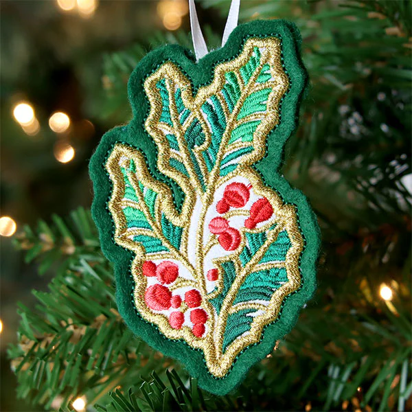 Festive Woodland Ornaments - Holly - Image 2