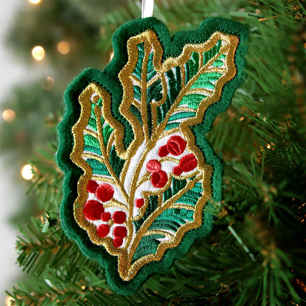Festive Woodland Ornaments - Holly - Image 3