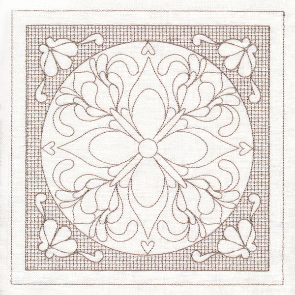 Fig Blossom Square (Trapunto) - Image 6