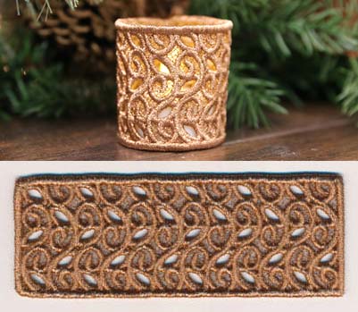 Filigree Candle Wrap (Lace) - Image 2