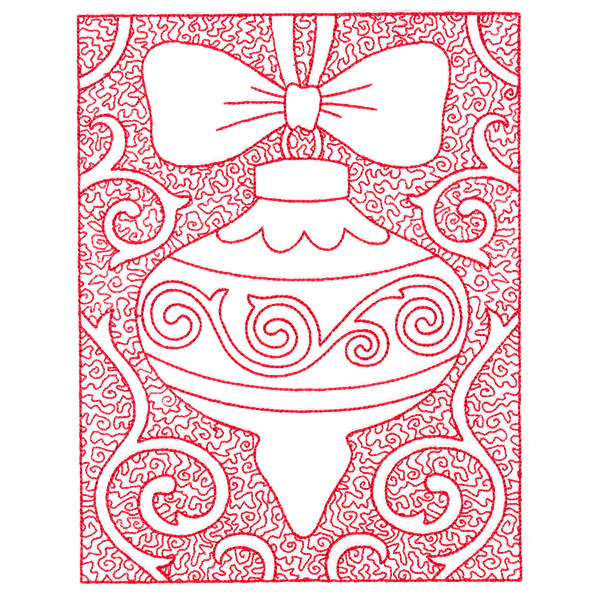 Filigree Christmas Ornament (Trapunto) - Image 3