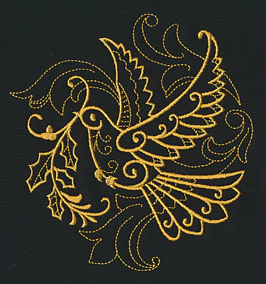Filigree Dove (Goldwork) - Image 4