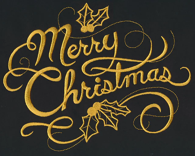 Filigree Merry Christmas (Goldwork) - Image 6