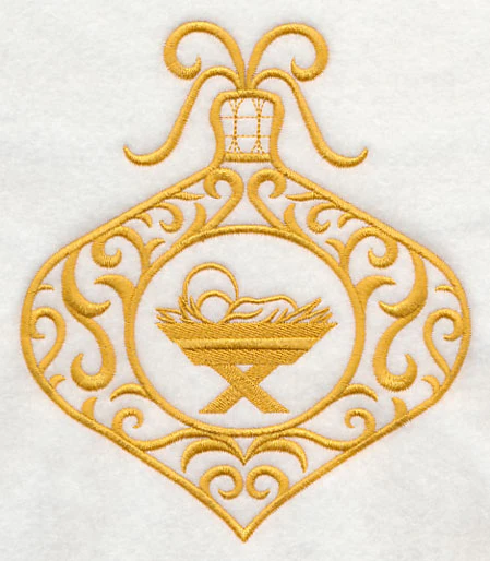 Filigree Ornament with Manger