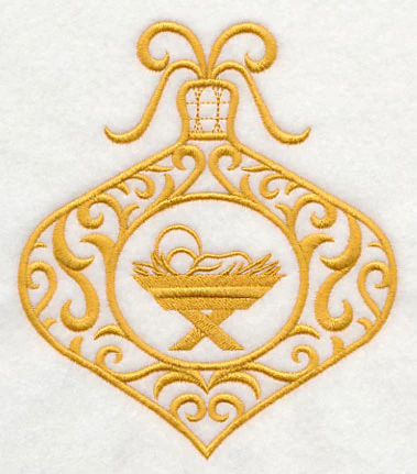 Filigree Ornament with Manger - Image 2