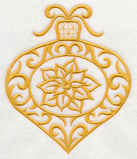 Filigree Ornament with Poinsettia