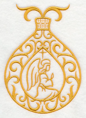 Filigree Ornament with Praying Angel - Image 2