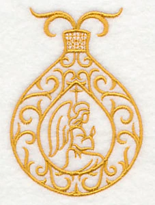 Filigree Ornament with Praying Angel - Image 3