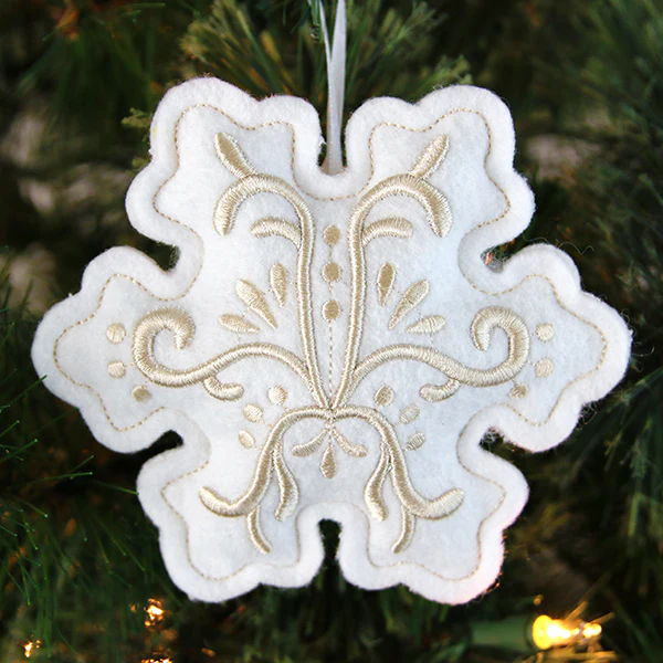 Filigree Ornaments - Snowflake (Puff Foam) (In-the-Hoop) - Image 5