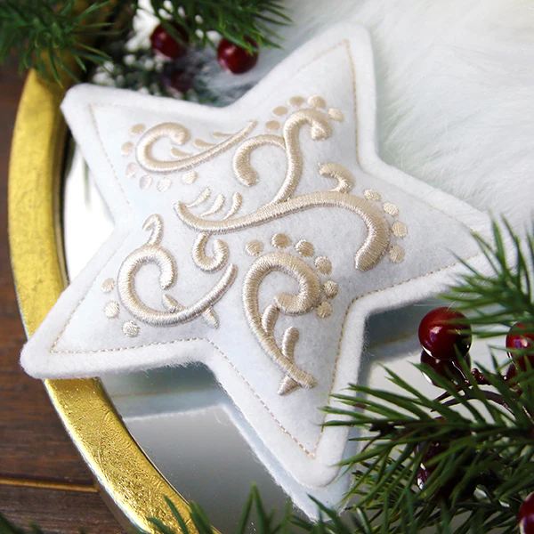 Filigree Ornaments - Star (Puff Foam) (In-the-Hoop) - Image 2