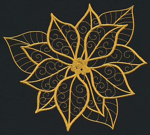Filigree Poinsettia (Goldwork) - Image 2