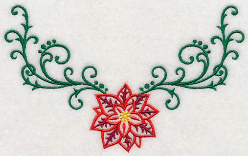 Filigree Poinsettia Neckline (V-Neck) - Image 2
