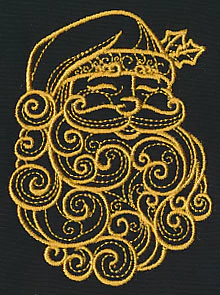 Filigree Santa Claus (Goldwork) - Image 5