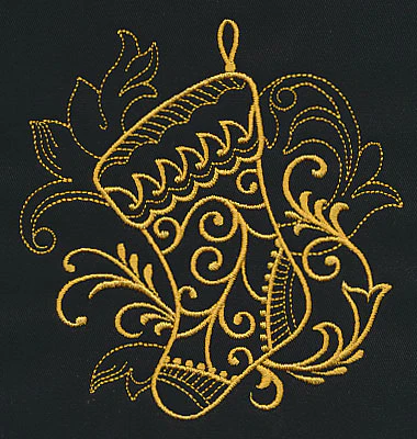 Filigree Stocking (Goldwork) - Image 4