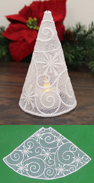 Filigree Tree with Snowflakes (Lace) - Image 2