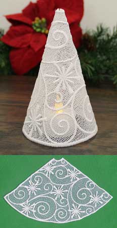 Filigree Tree with Snowflakes (Lace) - Image 4