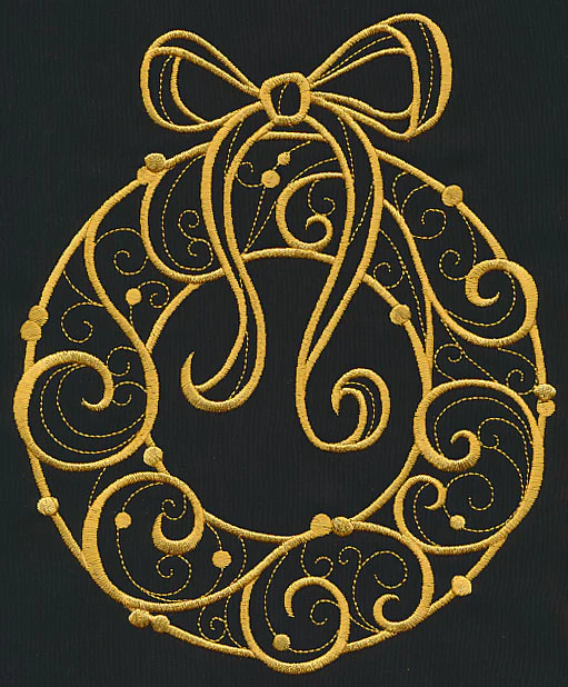 Filigree Wreath (Goldwork) - Image 6