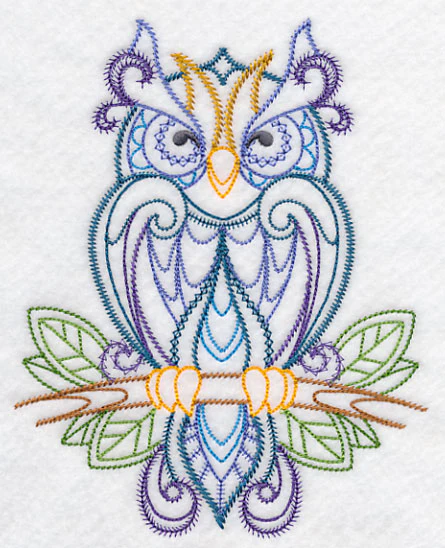 Finely Feathered Owl (Vintage) - Image 4