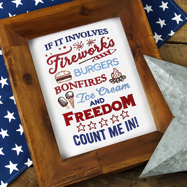 Fireworks & Freedom Sign - Image 9