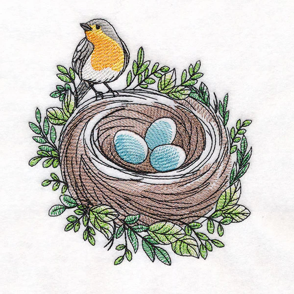 First Signs of Spring Robin & Nest - Image 5