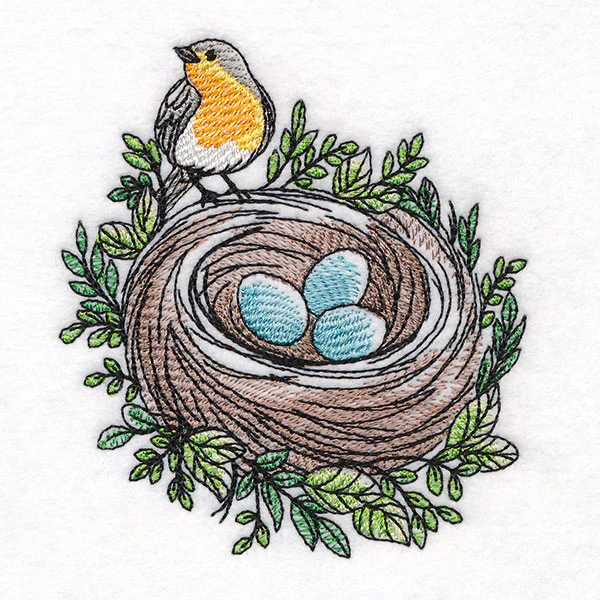 First Signs of Spring Robin & Nest - Image 7
