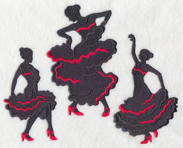 Flamenco Silhouette Trio - Image 4