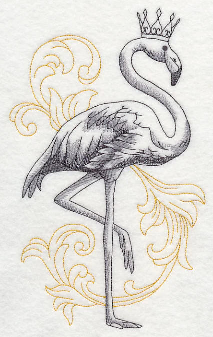 Flamingo In Crown - Image 2
