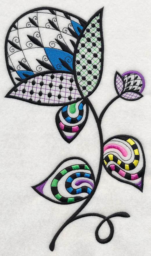Fleur de Flower (Blackwork) - Image 5