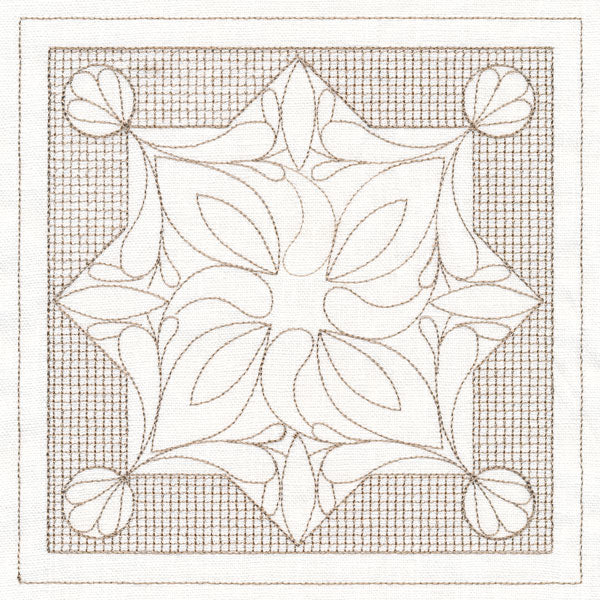 Fleur de Lis Square (Trapunto) - Image 2