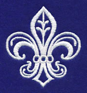 Fleur De Lis (Whitework)