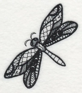 Flight of the Dragonfly (Blackwork) - Image 4
