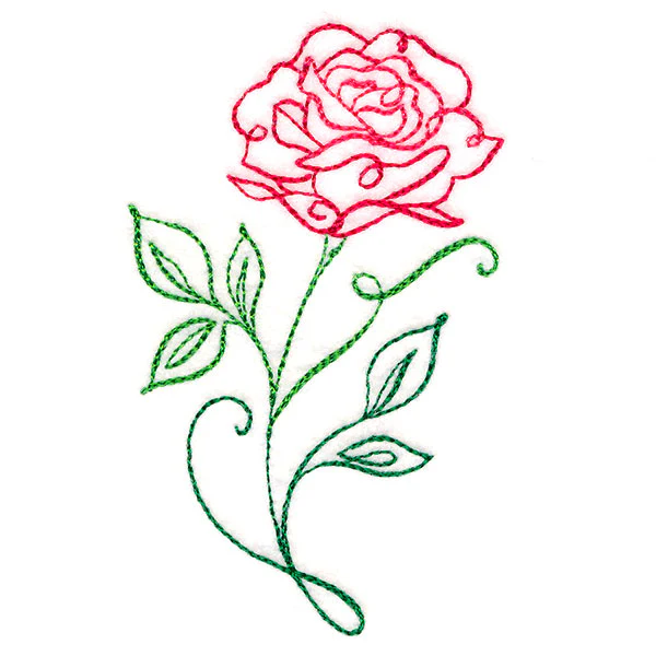 Floral Calligraphy - Rose - Image 5