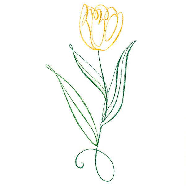 Floral Calligraphy - Tulip - Image 3