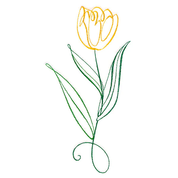Floral Calligraphy - Tulip - Image 7