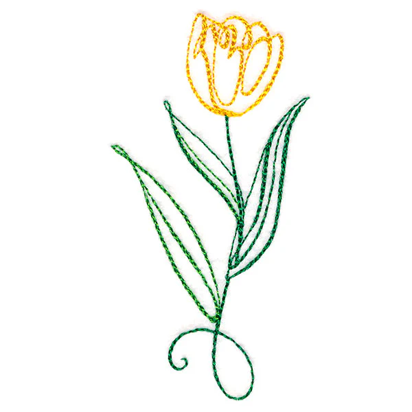 Floral Calligraphy - Tulip - Image 9
