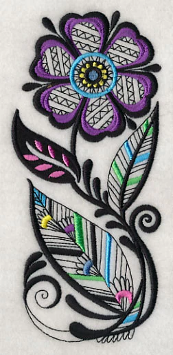 Floral Charm (Blackwork) - Image 4